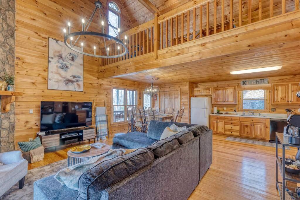 Mtn Cabin Sleeps 10 - 5 Mins To Fishing & Camping Ellijay Dış mekan fotoğraf