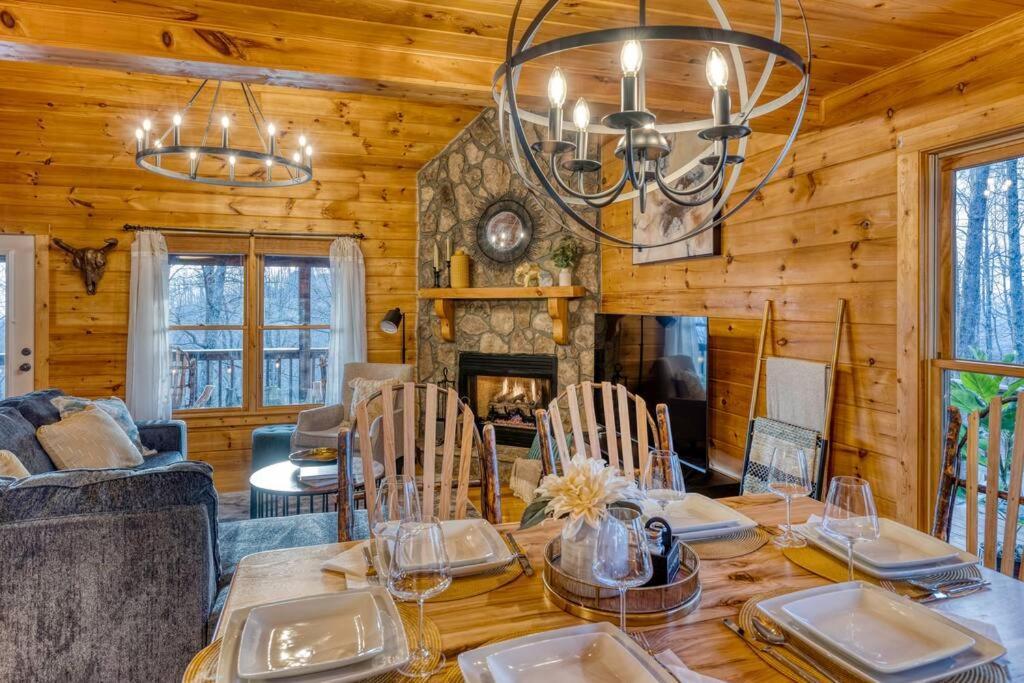 Mtn Cabin Sleeps 10 - 5 Mins To Fishing & Camping Ellijay Dış mekan fotoğraf